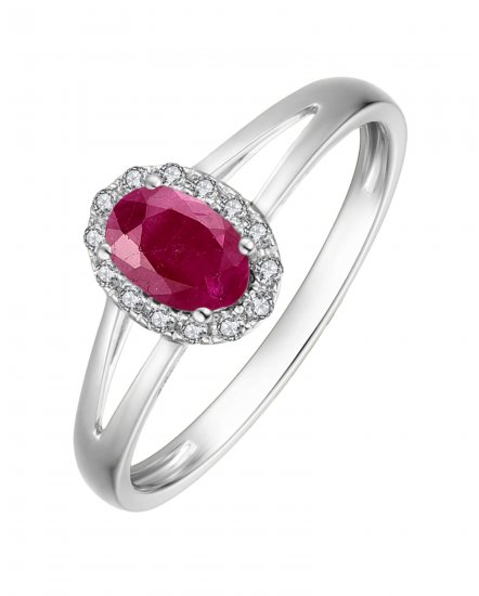 OVAL COLORED STONE DIAMOND RING (VR407)